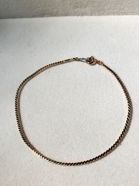 Vintage ALPHA Gold-Filled Twist Chain Bracelet